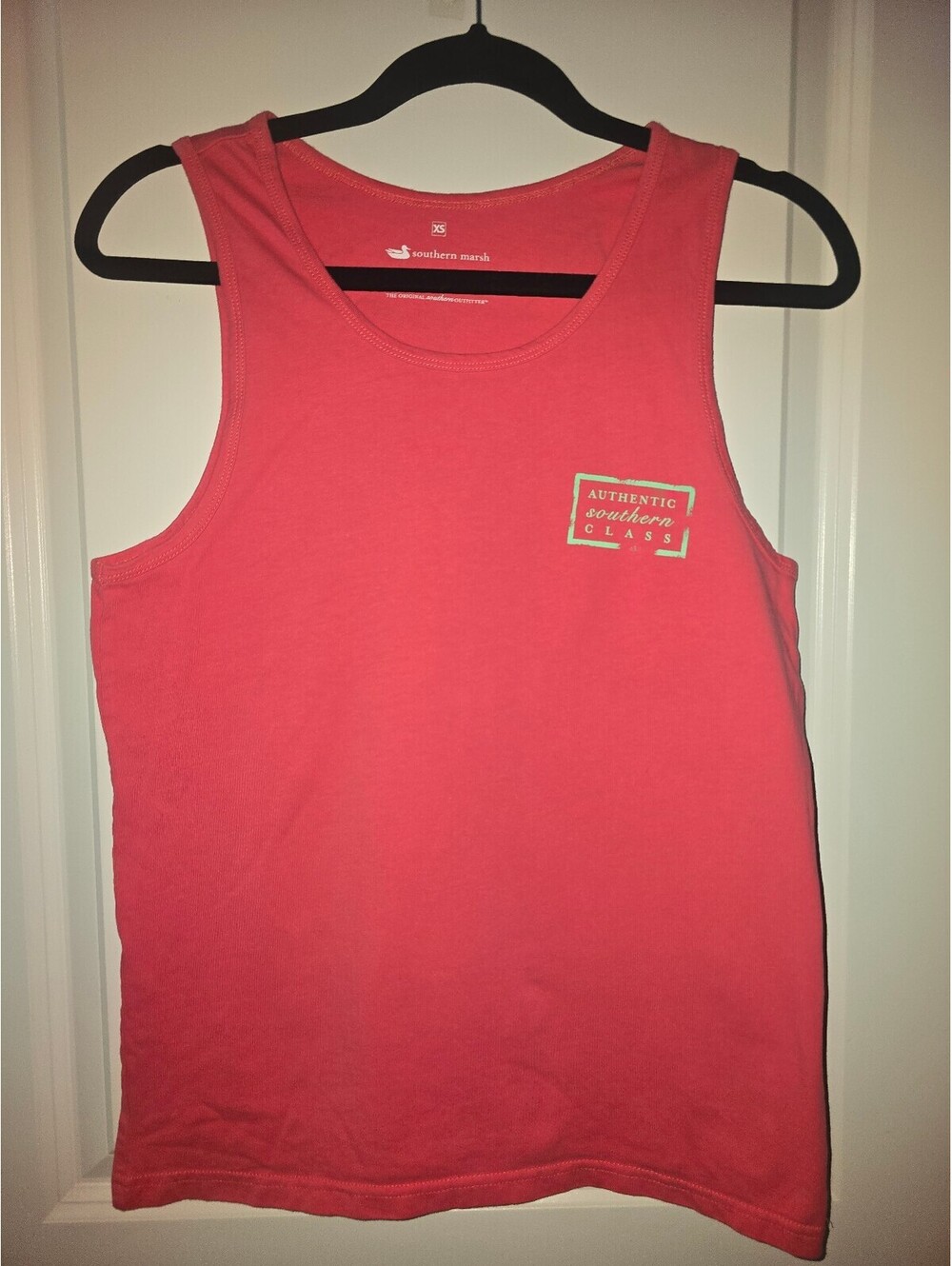 Southern Marsh Authentic Southern Class Coral Tank Top XS